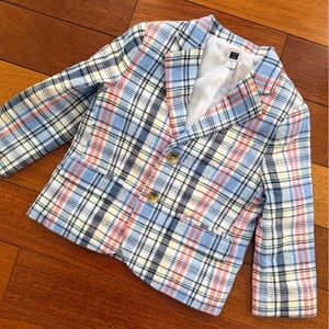Janie and Jack Plaid Blazer